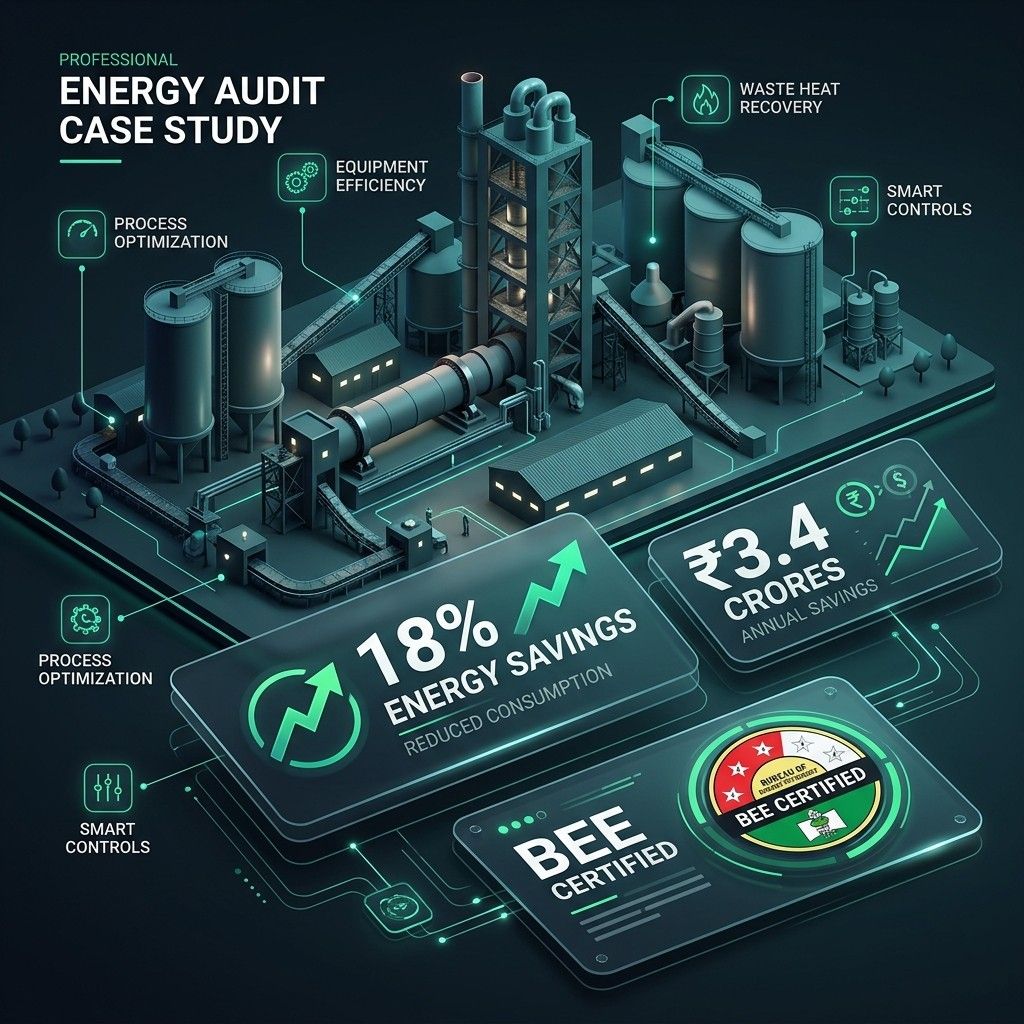 Cement Plant Energy Efficiency Impact Infographic
